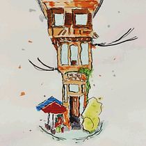 My project for course: Expressive Architectural Sketching with Colored Markers. Sketching, Drawing, Architectural Illustration, Sketchbook & Ink Illustration project by quentin_saintviteux - 09.15.2022