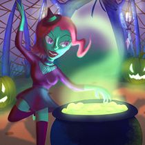 Mi proyecto del curso: Principios de color para ilustraciones emotivas. Un progetto di Illustrazione tradizionale, Character design, Illustrazione digitale, Arte concettuale, Disegno digitale, Narrativa e Teoria del colore di Mara Nápoles - 07.09.2022
