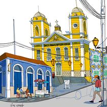 Meu projeto do curso: Ilustração arquitetônica de São Luís. Un proyecto de Ilustración tradicional, Arquitectura, Dibujo, Ilustración digital e Ilustración arquitectónica de Aline Gabriela - 21.09.2022