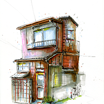 My project for course: Expressive Architectural Sketching with Colored Markers. Sketching, Drawing, Architectural Illustration, Sketchbook & Ink Illustration project by Lee Miles - 09.13.2022