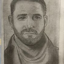 Mi proyecto del curso:  Dibujo de retrato artístico: captura expresiones auténticas. Un projet de Illustration traditionnelle, Beaux Arts, Esquisse , Dessin au cra, on, Dessin, Dessin de portrait, Dessin réaliste, Dessin artistique , et Dessin anatomique de ajoelrojas0818 - 13.09.2022