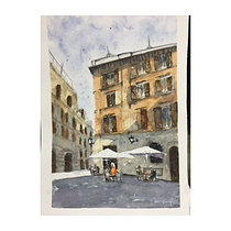 My project for course: Modern Techniques for Watercolor Cityscapes. Un progetto di Pittura e Pittura ad acquerello di mahmut kemal göksal - 15.09.2022