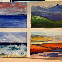 My project for course: Acrylic Painting Step by Step: Create Incredible Landscapes. Traditional illustration, Painting, Acr, lic Painting, and Sketchbook project by Rhonda Langham - 09.16.2022