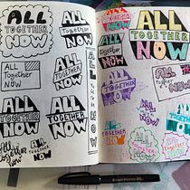 Il mio progetto del corso: Hand lettering su sketchbook: come sbloccare la creatività. Un projet de Esquisse , Créativité, Dessin, Lettering manuel , et Carnet de croquis de Cristina Salmasi - 16.09.2022