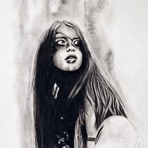 My project for course: Artistic Portrait Drawing: Capture Authentic Expressions. Un projet de Illustration traditionnelle, Beaux Arts, Esquisse , Dessin au cra, on, Dessin, Dessin de portrait, Dessin réaliste, Dessin artistique , et Dessin anatomique de Mĺadèn Stojaňovśki - 16.09.2022