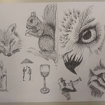 Mi proyecto del curso: Técnicas de dibujo para principiantes: trabaja la observación. Un progetto di Bozzetti, Disegno a matita, Disegno, Sketchbook e Illustrazione con inchiostro di gabriela_castro_3 - 16.09.2022