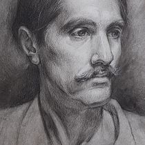Mi proyecto del curso: Retrato realista al carboncillo Ein Projekt aus dem Bereich Traditionelle Illustration, Bildende Künste, Zeichnung, Porträtzeichnung und Realistische Zeichnung von JEESON FRANCO VILCHEZ MORALES - 17.09.2022
