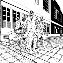Meu projeto do curso: Narrativa visual para história em quadrinhos: ilustre seu universo. Ilustração tradicional, Comic, Stor, board, e Narrativa projeto de Nietzsche Pop - 15.09.2022