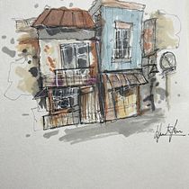 My project for course: Expressive Architectural Sketching with Colored Markers. Sketching, Drawing, Architectural Illustration, Sketchbook & Ink Illustration project by vartika_m1409 - 09.17.2022