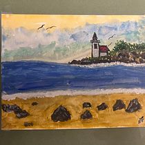 My project for course: Painting Atmospheric Landscapes with Gouache. Projekt z dziedziny Trad, c, jna ilustracja,  Malarstwo i Malowanie gwaszami użytkownika Nicole Frias - 17.09.2022