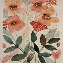 My project for course: Artistic Floral Watercolor: Connect with Nature. Ilustração tradicional, Pintura, Pintura em aquarela e Ilustração botânica projeto de cawright - 17.09.2022