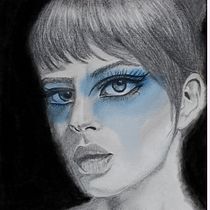 Retrato contemporáneo en grafito :: Pecas, corazones y lágrimas. Traditional illustration, Fine Arts, Sketching, Pencil Drawing, Drawing, Portrait Drawing, Realistic Drawing, Artistic Drawing, and Figure Drawing project by Mónica Barrón - 09.09.2022