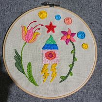 Meu projeto do curso: Bordado contemporâneo com pontos tradicionais mexicanos. Een project van Craft, Borduurwerk, Textiel y Textielontwerp van nathnrev - 15.09.2022