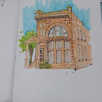 My project for course: Expressive Architectural Sketching with Colored Markers. Sketching, Drawing, Architectural Illustration, Sketchbook & Ink Illustration project by Haynrich Sulbaran - 09.17.2022