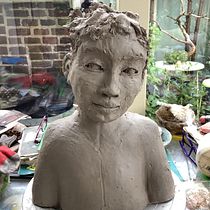Mijn project van de cursus: Inleiding tot figuratief beeldhouwen met klei. Artes plásticas, e Escultura projeto de Susan Fifis - 18.09.2022