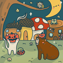 My project for course: Designing Kawaii Worlds: Spread Joy Through Illustration. Un projet de Conception de personnages, Illustration numérique , et Manga de Mathilda Cheng - 18.09.2022