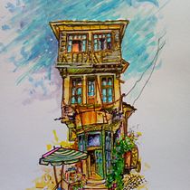 Mi proyecto del curso: Dibujo arquitectónico expresivo con marcadores de colores. Sketching, Drawing, Architectural Illustration, Sketchbook & Ink Illustration project by Francisco Loria Castro - 09.16.2022