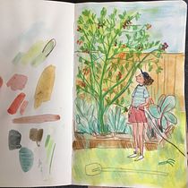 My project for course: Exploratory Sketchbook: Find Your Drawing Style. Un proyecto de Ilustración tradicional, Bocetado, Creatividad, Dibujo, Pintura a la acuarela, Sketchbook y Pintura gouache de Julia - 18.09.2022