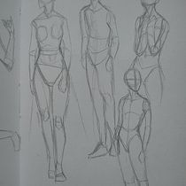 Mi proyecto del curso: Dibujo anatómico para principiantes. Sketching, Pencil Drawing, Drawing, and Figure Drawing project by luci_leong - 09.18.2022