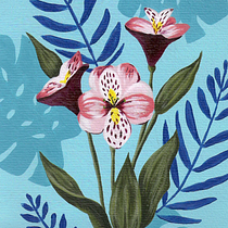 Mi proyecto del curso: Pintura botánica con acrílico. Traditional illustration, Fine Arts, Painting, Acr, lic Painting, and Botanical Illustration project by Camila González Acevedo - 09.18.2022