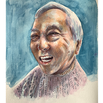 My project for course: Artistic Portrait with Watercolors. Fine Arts, Painting, Watercolor Painting, and Portrait Drawing project by clarice528 - 09.18.2022