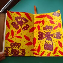 My project for course: Botanical Patterns in a Sketchbook: Conquer the Blank Page. Ilustração tradicional, Pattern Design, Ilustração botânica, e Sketchbook projeto de nnks113 - 07.09.2022