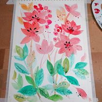 My project for course: Artistic Floral Watercolor: Connect with Nature. Ilustração tradicional, Pintura, Pintura em aquarela e Ilustração botânica projeto de Catalina Serban - 19.09.2022