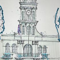 Mi proyecto del curso: Dibujo arquitectónico expresivo con marcadores de colores. Sketching, Drawing, Architectural Illustration, Sketchbook & Ink Illustration project by Hjalmar Decena Orozco - 09.17.2022