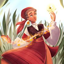 My project for course: Female Cartoon Character Design with Procreate. Traditional illustration, Digital Illustration, and Digital Drawing project by Yaroslava Yatsuba - 09.19.2022