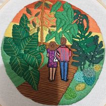 Mon projet du cours : Introduction à la broderie botanique. Projekt z dziedziny  Haft, Wzornictwo tekst i liów użytkownika Reb LP - 19.09.2022