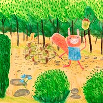 Mein Abschlussprojekt für den Kurs: Illustrationstechniken für Kindergeschichten. Traditional illustration, Character Design, Paper Craft, Drawing, Digital Illustration, Children's Illustration, and Narrative project by Felicita - 09.20.2022