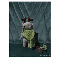 Deer Bunny, mi proyecto del curso: "Amigurumi: creación de personajes con ganchillo" de Ameskeria. Arts, Crafts, To, Design, Fiber Arts, Crochet, Amigurumi, and Textile Design project by Thiare Leyton - 09.20.2022