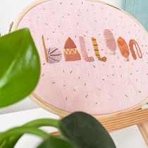 My project for course: Advanced Techniques for Embroidering Colorful Letters. Traditional illustration, Lettering, Embroider, and Textile Design project by anca_popa_84 - 09.21.2022