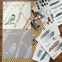 Mon projet du cours : Illustration naturaliste : aquarelle en positif et négatif. Un progetto di Illustrazione tradizionale, Belle arti, Pittura, Disegno, Pittura ad acquerello, Illustrazione botanica e Illustrazione naturalistica di gwengu - 21.09.2022
