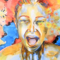 My project for course: Artistic Portrait with Watercolors. Fine Arts, Painting, Watercolor Painting, and Portrait Drawing project by chwibee - 09.21.2022
