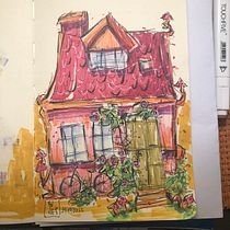 Mi proyecto del curso: Dibujo arquitectónico expresivo con marcadores de colores. Sketching, Drawing, Architectural Illustration, Sketchbook & Ink Illustration project by ireneariadnasanchezomar - 09.21.2022