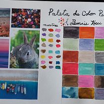 Creation of Color Palettes with Watercolor. Un progetto di Illustrazione tradizionale, Belle arti, Pittura, Pittura ad acquerello e Teoria del colore di LML - 08.10.2022