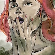 My project for course: Illustrated Portraits with Procreate. Ilustração tradicional, Ilustração vetorial, Ilustração digital, e Desenho de retrato projeto de Iza A. - 22.09.2022