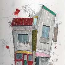 My project for course: Expressive Architectural Sketching with Colored Markers. Een project van  Schetsen,  Tekening,  Architecturale illustratie, Sketchbook y  Illustratie met inkt van John Shinnick - 23.09.2022