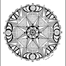 Mon projet du cours : L'art de dessiner des mandalas : créez des motifs géométriques. Drawing & Ink Illustration project by didifenil - 09.05.2022