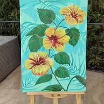 Mein Abschlussprojekt für den Kurs: Botanische Malerei mit Acrylfarben. Traditional illustration, Fine Arts, Painting, Acr, lic Painting, and Botanical Illustration project by frigolina - 09.23.2022