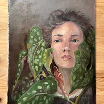 My project for course: Artistic Oil Portraiture on Paper. Un proyecto de Bellas Artes, Pintura y Pintura al óleo de Karina Mnch - 23.09.2022