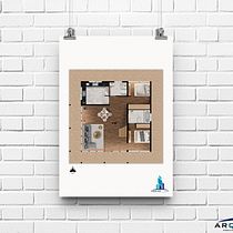 Mi proyecto del curso: Postproducción de planimetría arquitectónica en Photoshop. Architecture, Digital Architecture, and Architectural Illustration project by Pamela Gómez - 09.23.2022