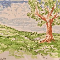 My project for course: Expressive Architectural Sketching with Colored Markers. Een project van  Schetsen,  Tekening, Sketchbook y  Illustratie met inkt van David Knuth - 24.09.2022