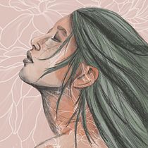 Mein Abschlussprojekt für den Kurs: Illustriertes Porträt mit Procreate. Ilustração tradicional, Ilustração vetorial, Ilustração digital, e Desenho de retrato projeto de mary - 24.09.2022