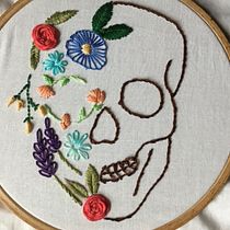 Il mio progetto del corso: Ricamo a mano anatomico e floreale per capi e accessori. Projekt z dziedziny  Haft, Upc, cling, Wzornictwo tekst i liów użytkownika Martina Bertani - 24.09.2022