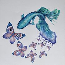 Il mio progetto del corso: Illustrazione surrealista ispirata alla natura. Traditional illustration, Pencil Drawing, Drawing, Artistic Drawing, Naturalistic Illustration, and Colored Pencil Drawing project by Marianna Silingardi - 09.24.2022