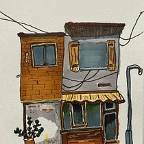 My project for course: Expressive Architectural Sketching with Colored Markers. Een project van  Schetsen,  Tekening,  Architecturale illustratie, Sketchbook y  Illustratie met inkt van Rujit Desai - 24.09.2022