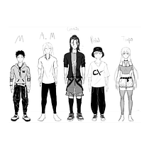 Projeto do Meu Mangá. Traditional illustration, Character Design, Comic, Pencil Drawing, Drawing, and Manga project by João Pedro Rosa Basi - 09.20.2022
