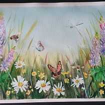 My project for course: Illustrating the Natural World with Watercolor and Charcoal. Traditional illustration, Painting, and Naturalistic Illustration project by ylva_hindefelt - 09.24.2022